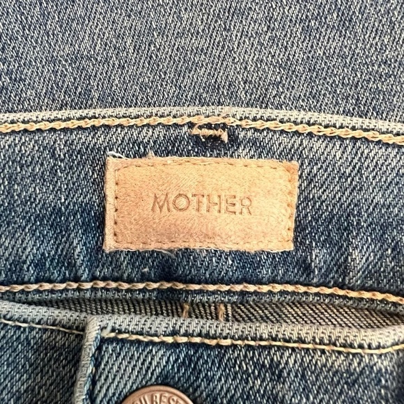 Mother - NWT The Mid Rise Dazzler Straight Ankle Fray Riding The Cliffside Sz 25 - Picture 9 of 14
